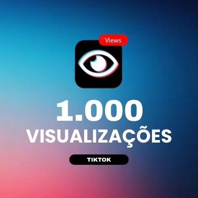 1000 visualizações TikTok para aumentar alcance e engajamento nos vídeos