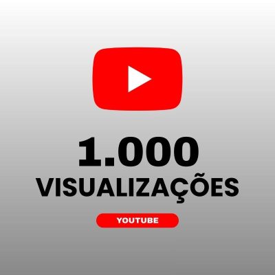 1000 visualizações YouTube para aumentar alcance e engajamento nos vídeos