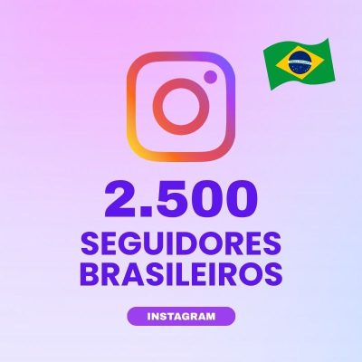 2500 seguidores brasileiros Instagram para aumentar autoridade e engajamento no perfil