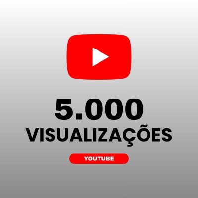 5000 visualizações YouTube para aumentar alcance e engajamento nos vídeos